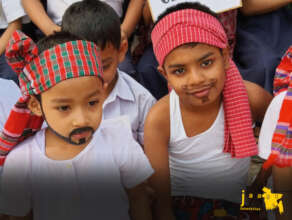 Students at Sports Day