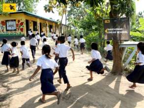 Kids to school climbing 700 feet