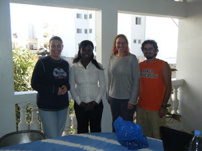 Nursing student Anna (2nd from L) & N.A. folks!