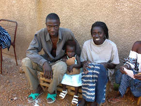 Sponsored student (Nadege) with parents