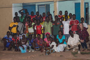 Me visiting the kids staying in Kedougou!