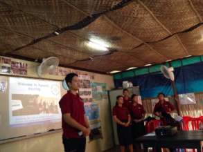 One of the students present in the meeting