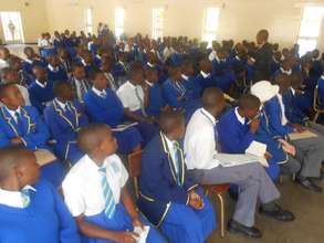 External speaker motivating Lead Us Today students