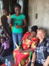 Site visit with the chairperson Mama Blandina
