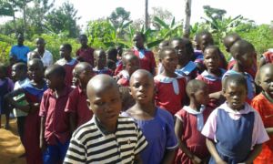 Many children and widows attended the visit!