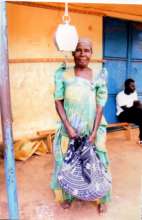 Granny receiving her share of food