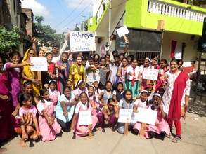 Neighborhood rally to promote literacy & education