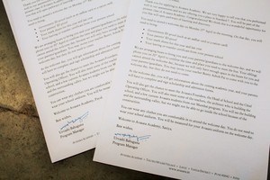 Acceptance letters - the first of many, no doubt!