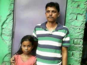 Mim, with her dad.
