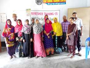 The trainees with their instructors