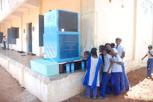 Drinking water purification system for school