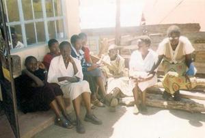 GIRLS PARTICIPATE AT AN ARP CEREMONY