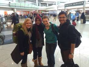GROW interns at the airport