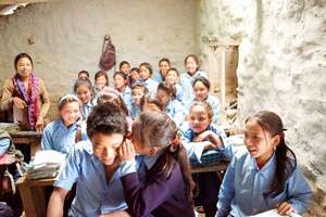 School Children Gossiping
