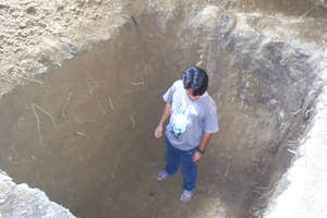 Hole for Latrine