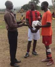 Soccer players at NYC's Sports/Games Outreach