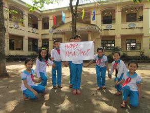 New Year greetings from Khe Sanh students