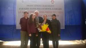 John, Victoria, Al, Angela Bergstrom with Ms Huong