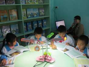 A separate reading room is turned into break-time