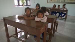 These children from nearby villages want books too