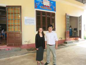 Global Giving representative visiting the Library
