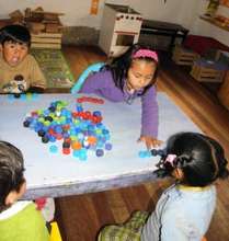 counting and adding with recycled material