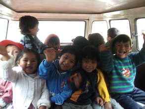 Our children on the van!!!