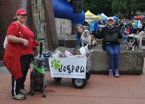 Preparing for our "Walk for the Animals"