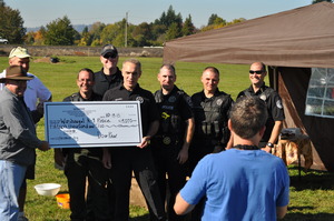 $15,000 Check Presented to Washougal Police Dept