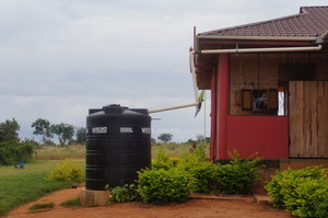 Rainwater capture guttering & storage tank