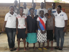 Ex-child slaves with RFG staff at the training