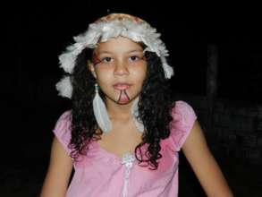 Aline celebrating indigenous culture