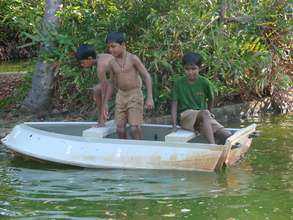 Boating on the lagoon