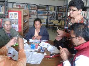 Atendees engage in creative awareness activities