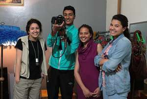 Students at the Photography workshop