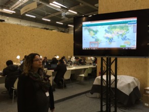 Presenting a digital mapping project at COP 21