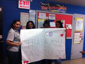 DP Brooklyn thanking global giving donor