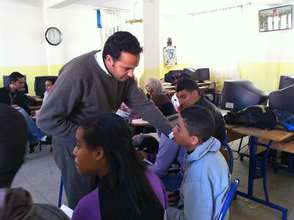 Students in Casablanca learning English