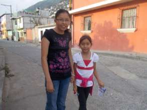 Jessica recently with her sister Guadalupe