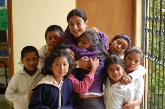 In 2010 when we met (Carmen hugging Debora)