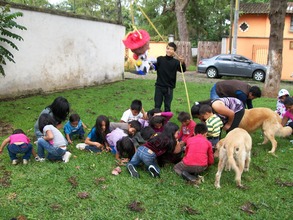 Grabbing the candies
