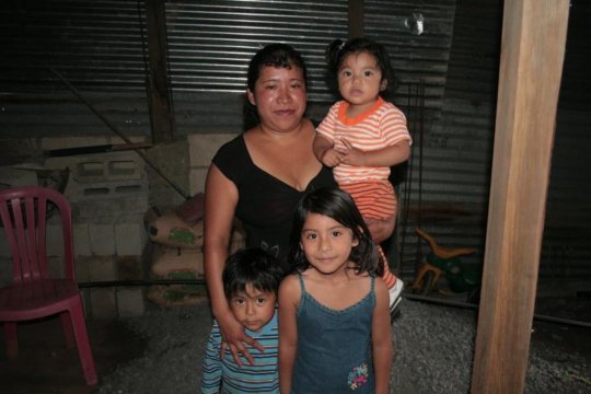 Marisol with her daughter Saida and her son, Jose