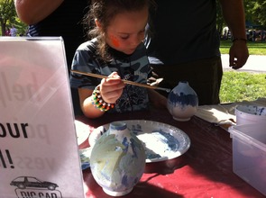 creating artwork at the Hoosier Outdoor Experience