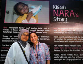 Nara & dolphin, watching over her beloved mother