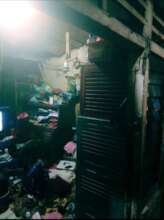 Febri's one-bedroom house with no ventilation