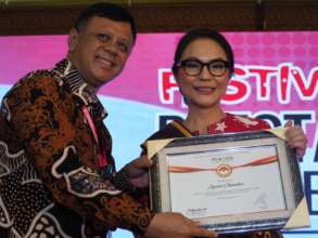 Our founder at the Award Ceremony