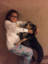 Zena and Layla, her new buddy