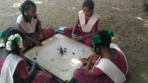 student playing games
