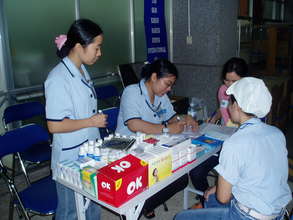Mobile out-reach activities at a factory