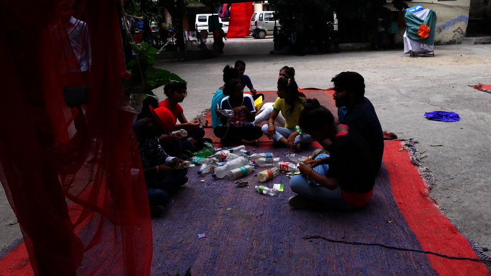 KM youth taking waste material workshop at Creativity adda.jpg